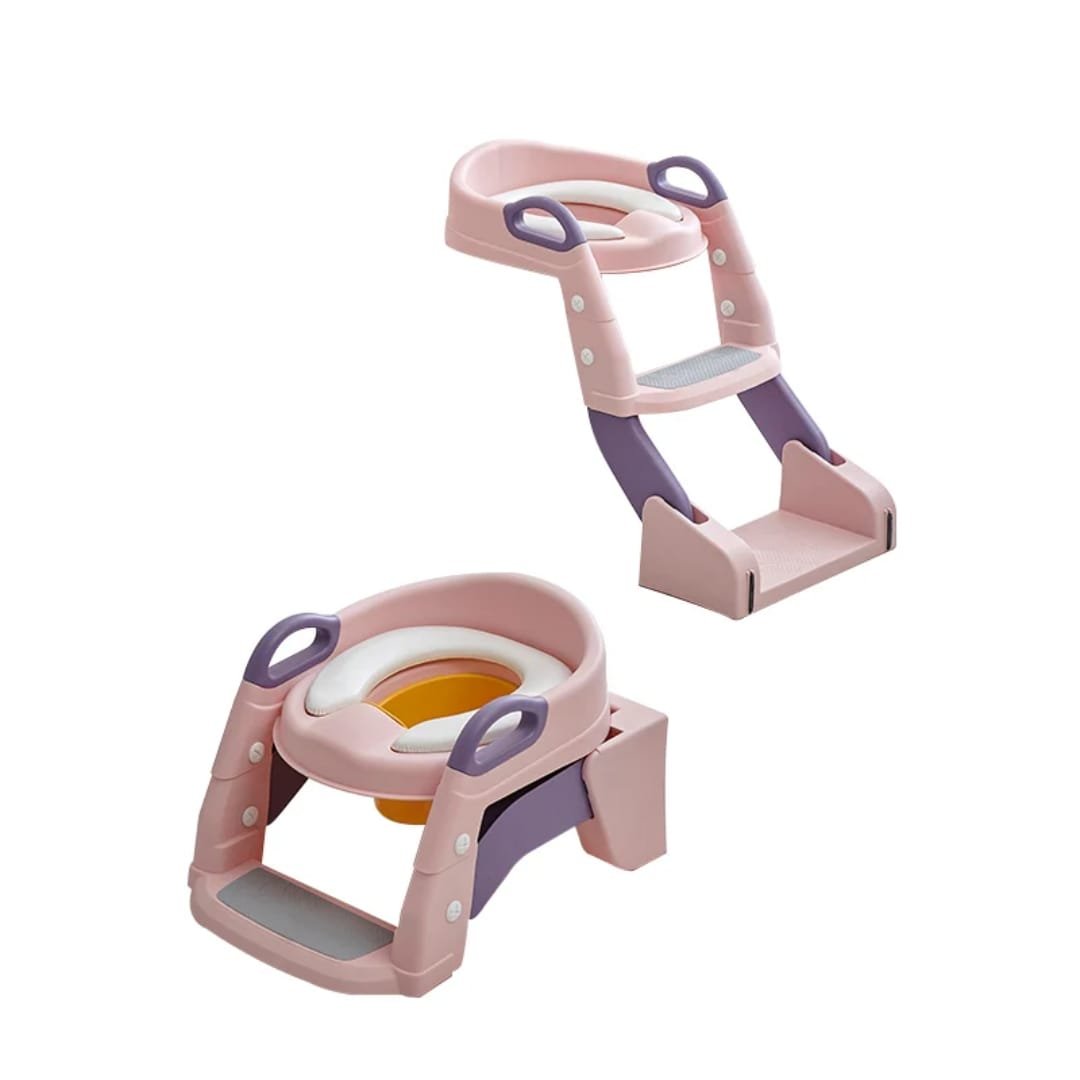 3-in-1 toilet trainer seat with a ladder and potty - Image 5