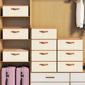 Versatile Foldable double compartment closet organizer