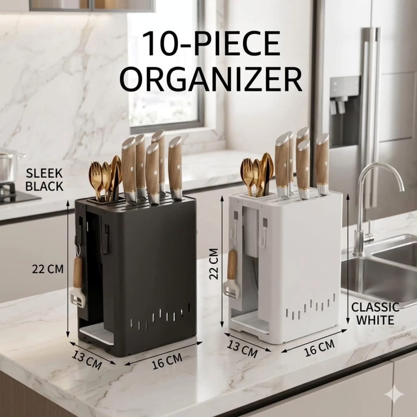 Multifunctional Kitchen Knife Block Organizer - Image 3