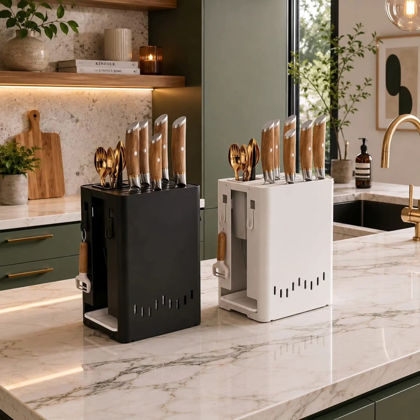 Multifunctional Kitchen Knife Block Organizer - Image 2