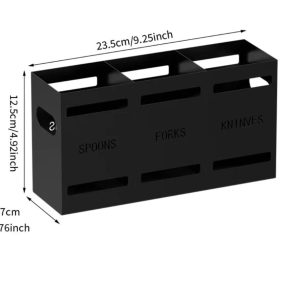 3-Compartment Cutlery Holder Organizer