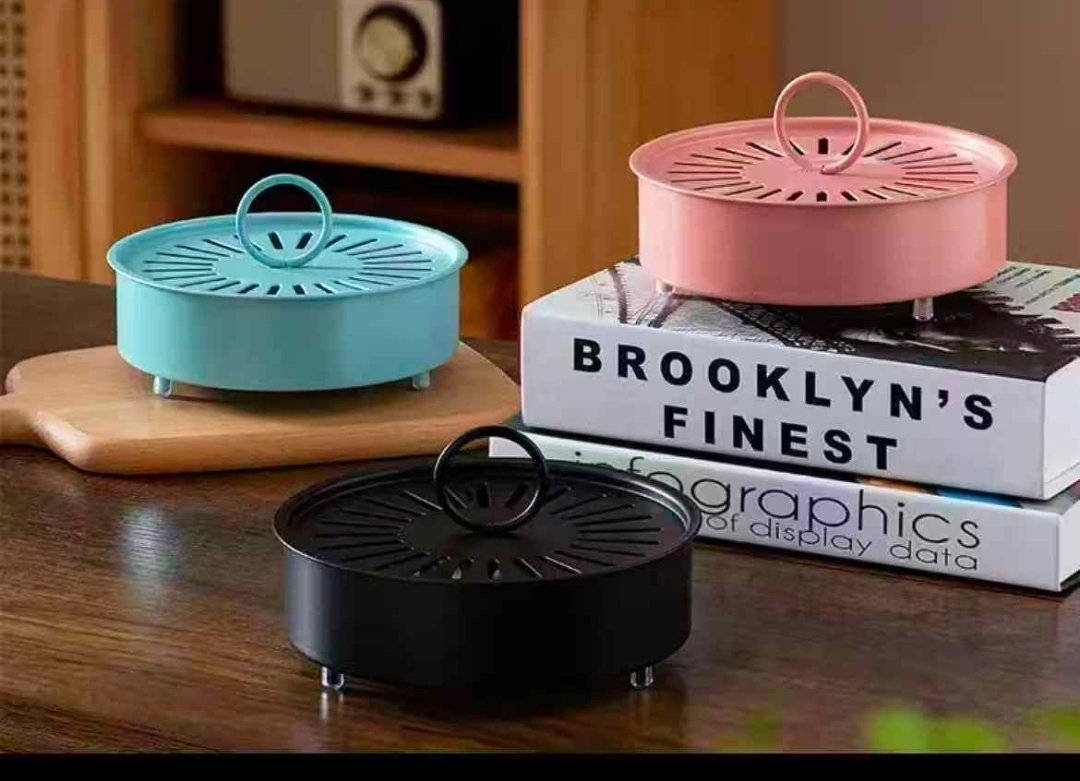 Premium quality iron mosquito-repellent incense box with cover - Image 4