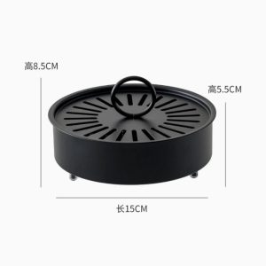 Premium quality iron mosquito-repellent incense box with cover