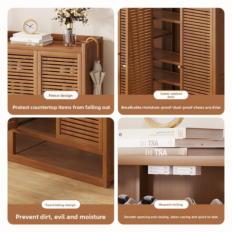 Bamboo Shoe Cabinet – 9 Layer Shoe Storage Rack