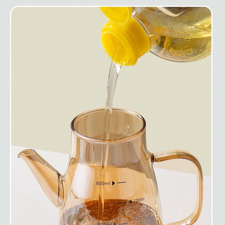 1000ml High Borosilicate Glass Oil Dispenser with Silicone Base