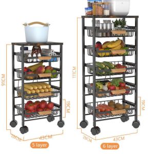 4 Layer Multifunctional Rack – Stainless Steel Kitchen & Vegetable Organizer