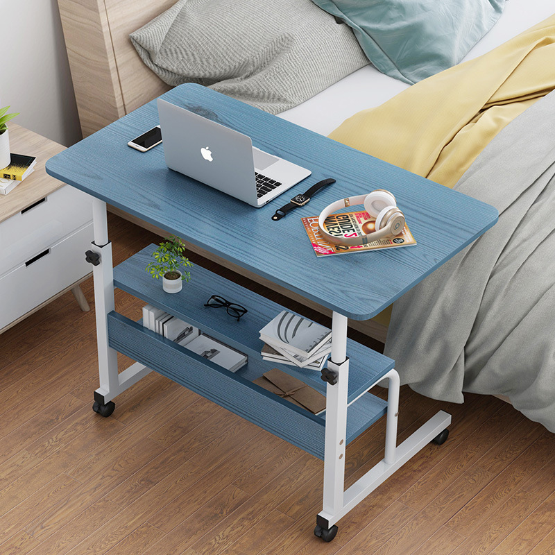 Adjustable and Movable Laptop Table with Wheels – 50KG Heavy Duty Mobile Desk