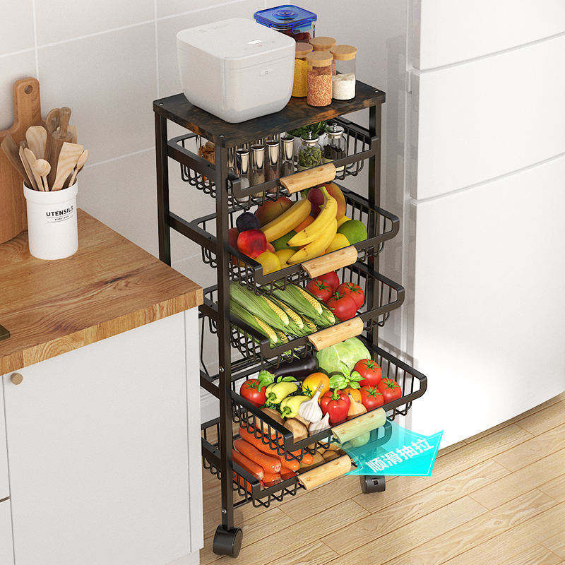 4 Layer Multifunctional Rack – Stainless Steel Kitchen & Vegetable Organizer