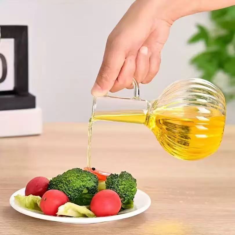 Glass Oil Pot Set – Borosilicate Glass Oil Dispenser for Kitchen