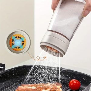 Moisture-Proof Glass Salt Shaker with Precise Measure | Glass Salt Dispenser for Kitchen & Table