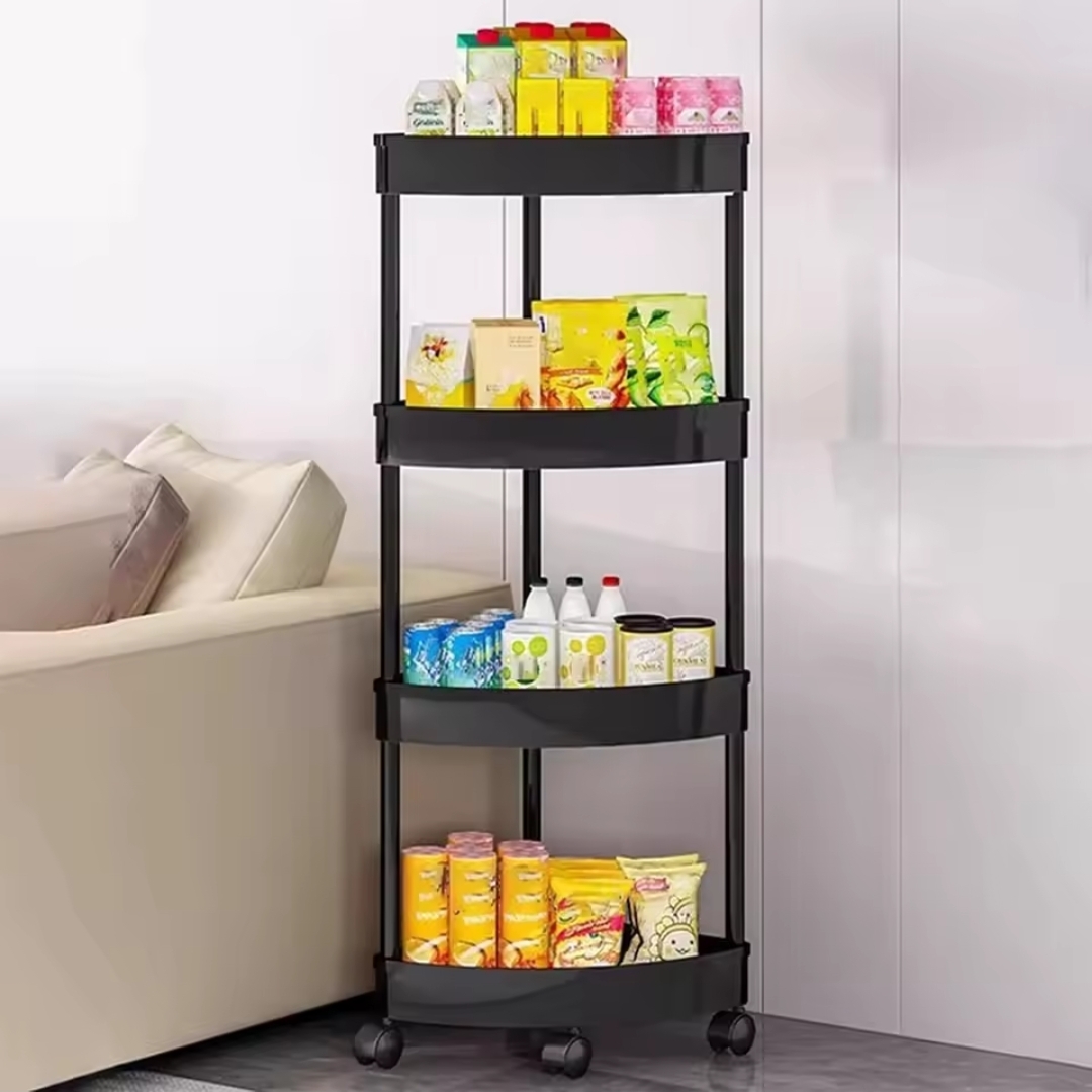 4 Tiers Corner Storage Rack – Multi-Functional Kitchen, Bathroom & Living Room Organizer