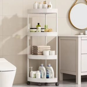 4 Tiers Corner Storage Rack – Multi-Functional Kitchen, Bathroom & Living Room Organizer