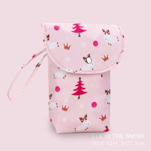 Waterproof Diaper Pouch – Compact Baby Diaper Organizer for Diapers & Wipes