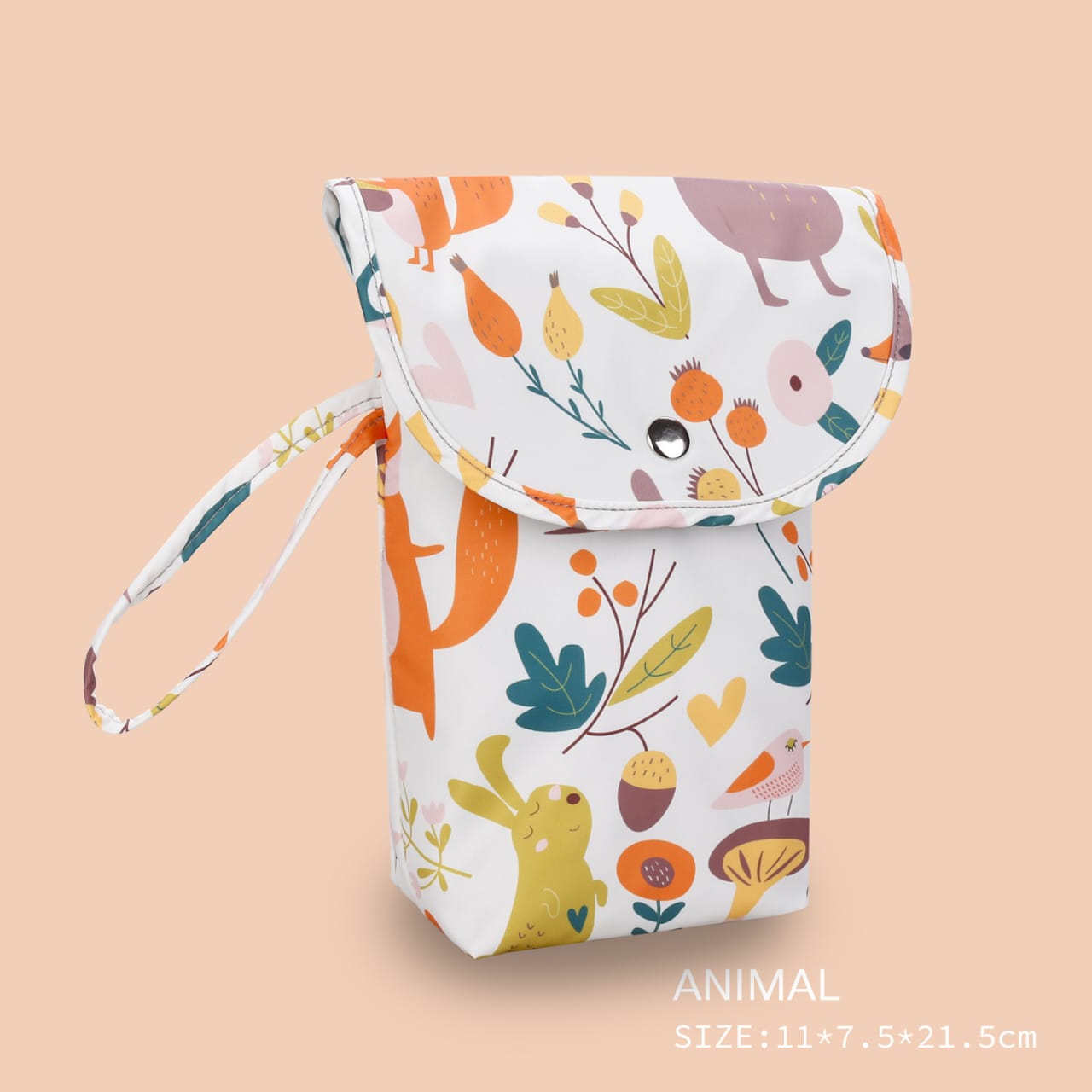 Waterproof Diaper Pouch – Compact Baby Diaper Organizer for Diapers & Wipes