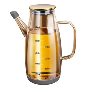 1000ml High Borosilicate Glass Oil Dispenser with Silicone Base