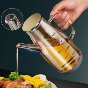 1000ml High Borosilicate Glass Oil Dispenser with Silicone Base
