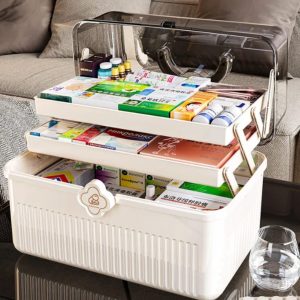 Medicine Storage Box – Large Portable First Aid & Healthcare Organizer