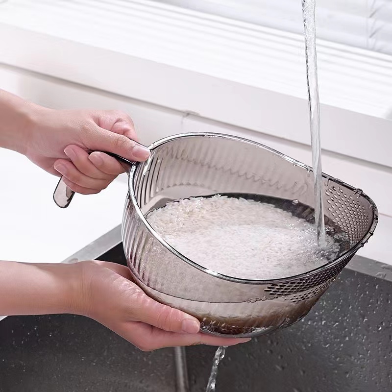 Acrylic Rice Washing Bowl / Colander / Rice Drainer