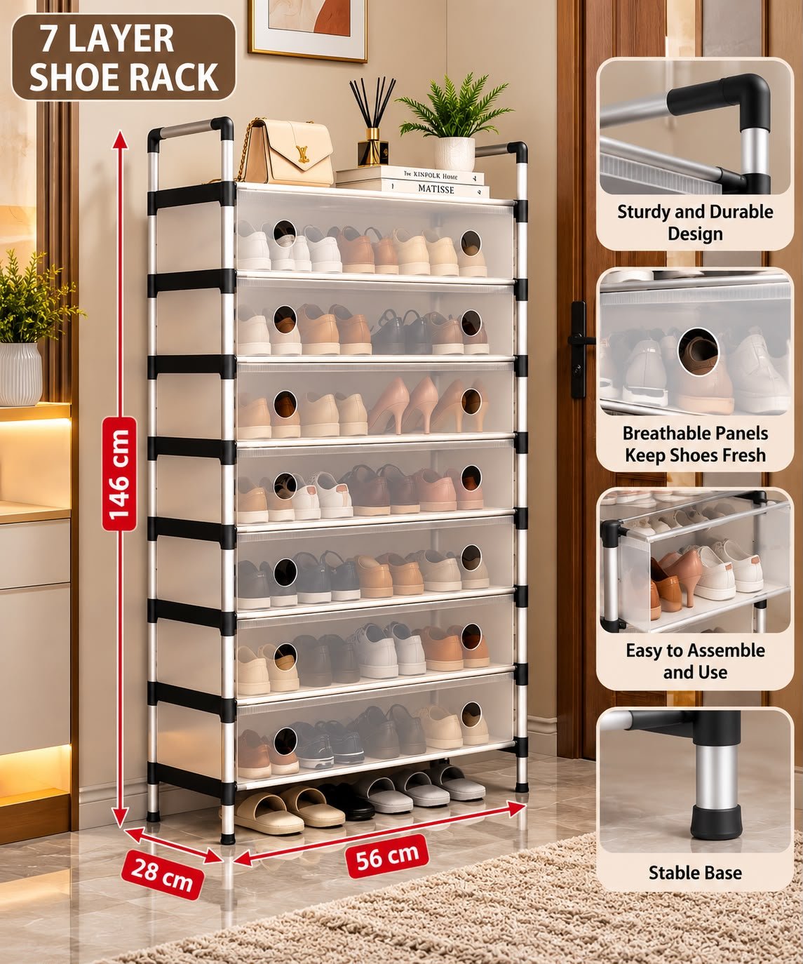 7-Layer Shoe Rack